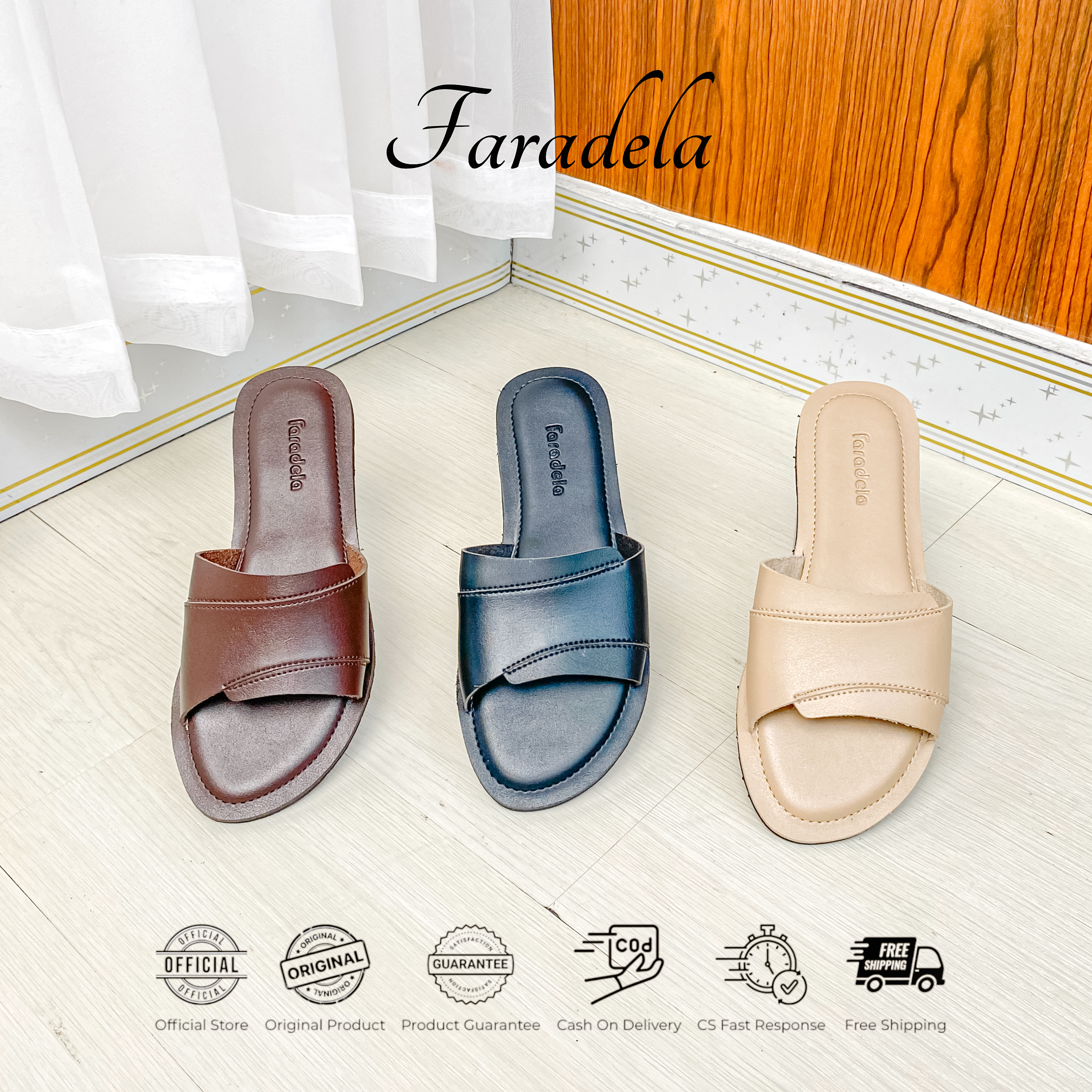 Selena Sandal Wanita Teplek Minimalis F09-06.1
